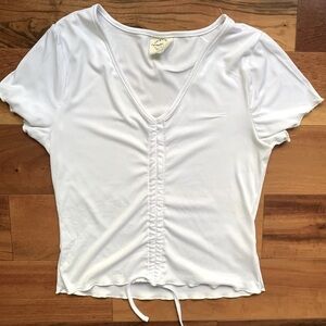 One Step Up Ruched Crop Top